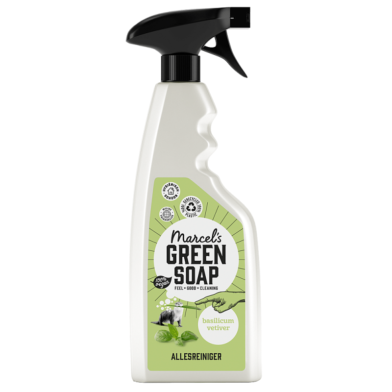 Marcel's Green Soap - Allesreiniger spray: Basilicum & Vetiver gras - 500 ml