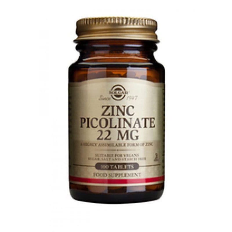 Solgar - Zinc Picolinate 22 mg 100 tabs