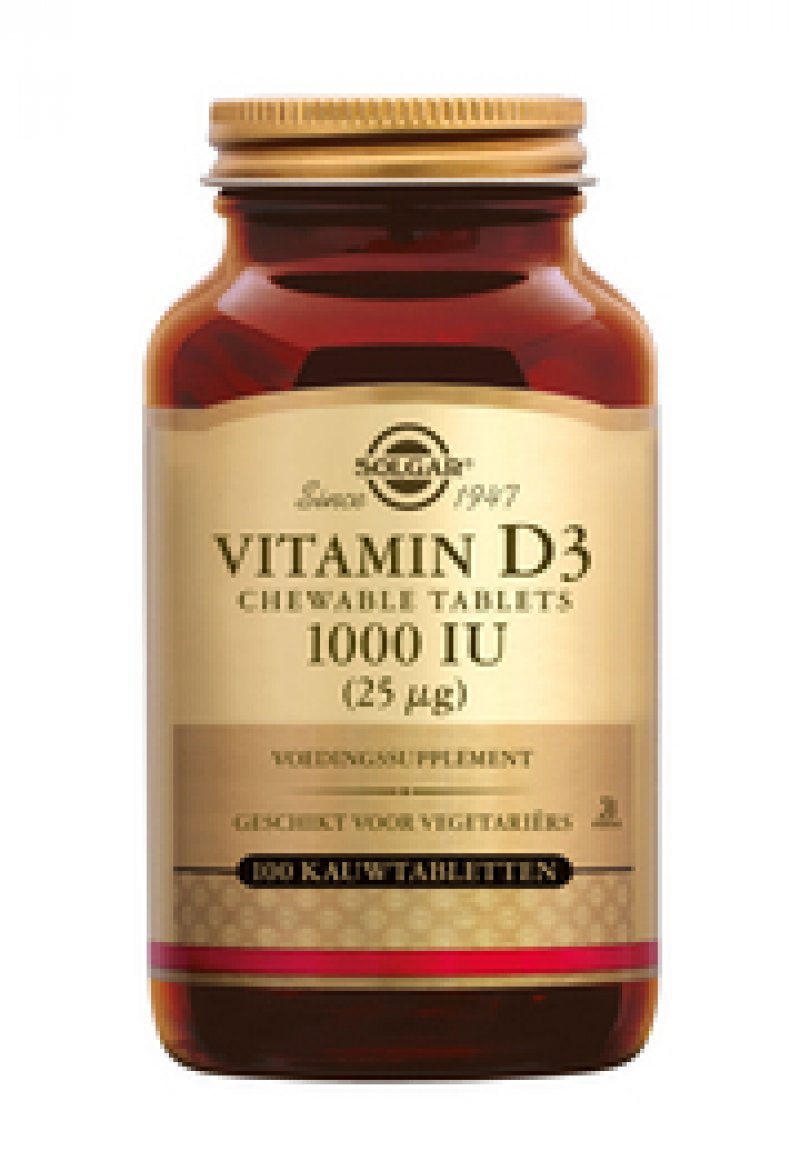 Vitamine D3 25µg/1000 IU 100 kauwtablet