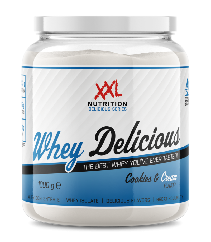 whey delicious protein cookies and cream 450 g 