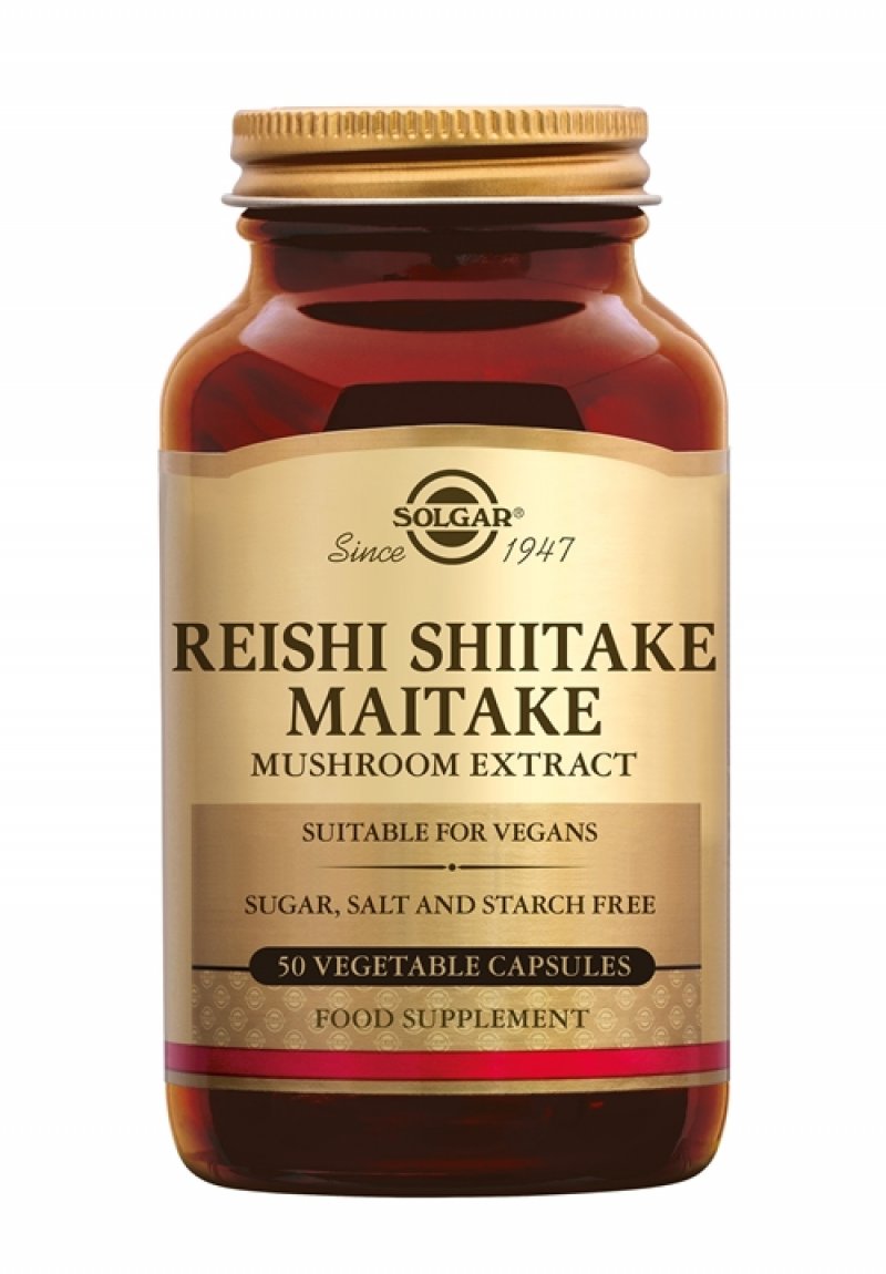Reishi Shiitake Maitake Mushroom Extract 50 vege caps