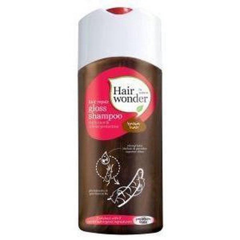 hair repair gloss shampoo bruin haar 