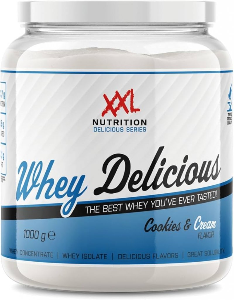 whey delicious protein cookies and cream 450 g 