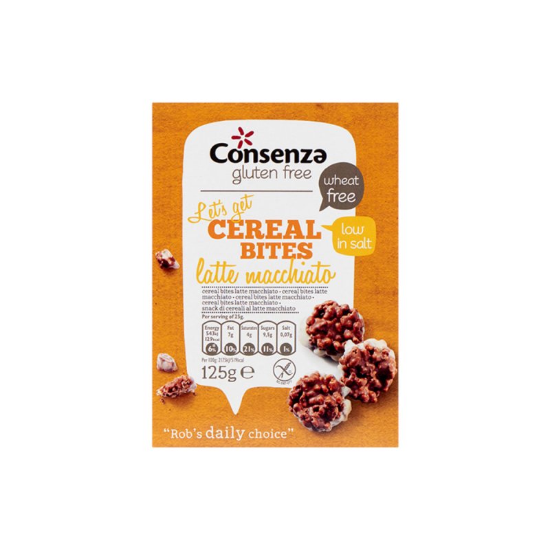 Cereal bites latte macchiato glutenvrij 125g