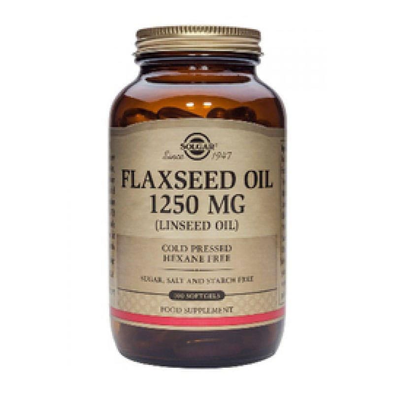 Cold Pressed Flaxseed Oil 1250 mg 100 softgels