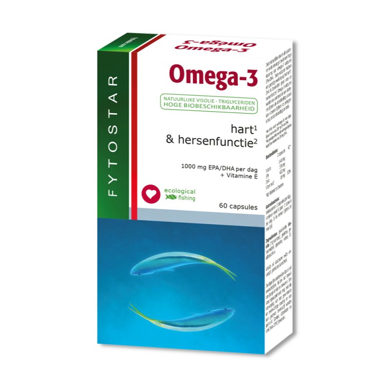 Omega-3 - Hart & Hersenfunctie - 60 caps