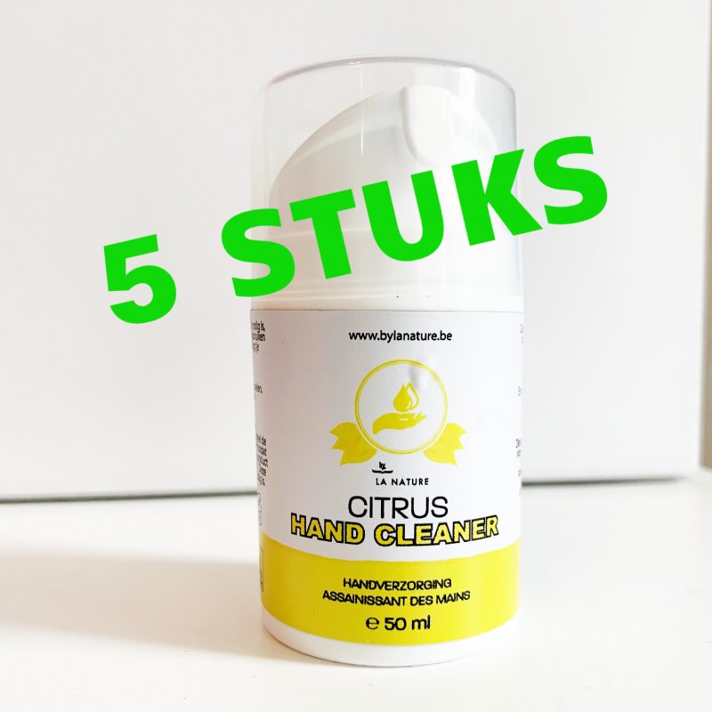 5 STUKS Citrus Hand Cleaner 5 x 50 ml