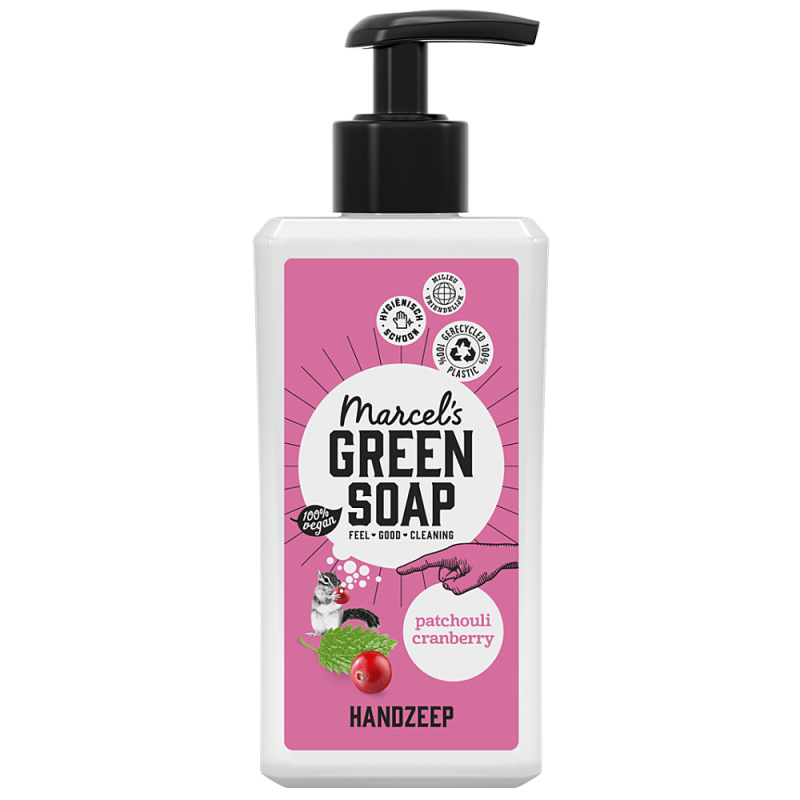 Marcel's Green Soap - Handzeep: Patchouli & Cranberry - 250 ml