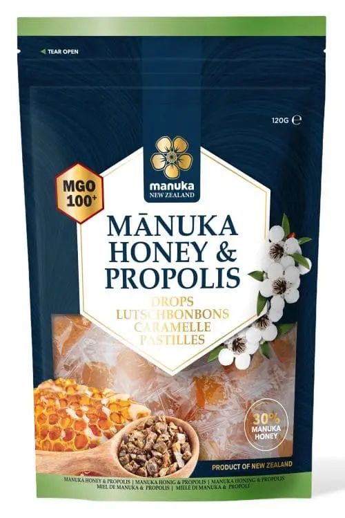 Manuka honey & propolis drops  