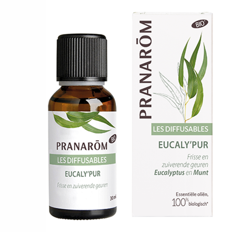 Pranarôm Les Diffusables Essentiële Oliën 100% Biologisch Eucaly’Pur Eucalyptus Munt 30ml