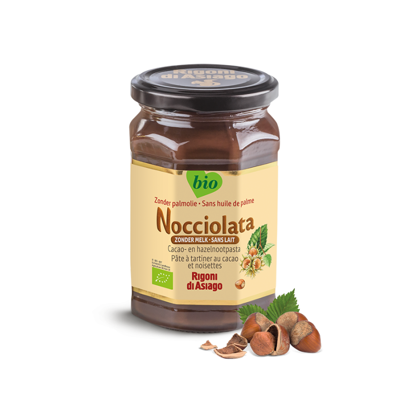 Nocciolata cacao en hazelnootpasta zonder melk 650 g 
