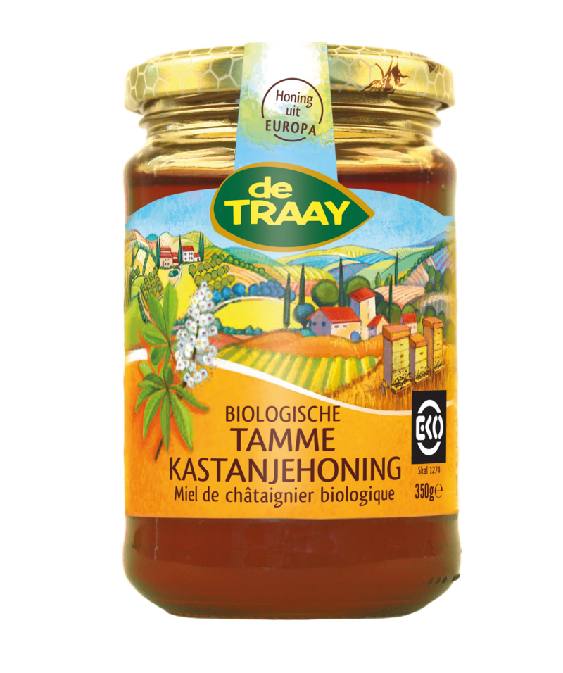 biologische tammekastanje honing  350g (ecocheques)