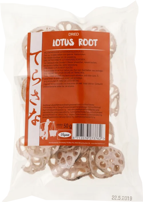 Lotuswortelplakjes 50 g 
