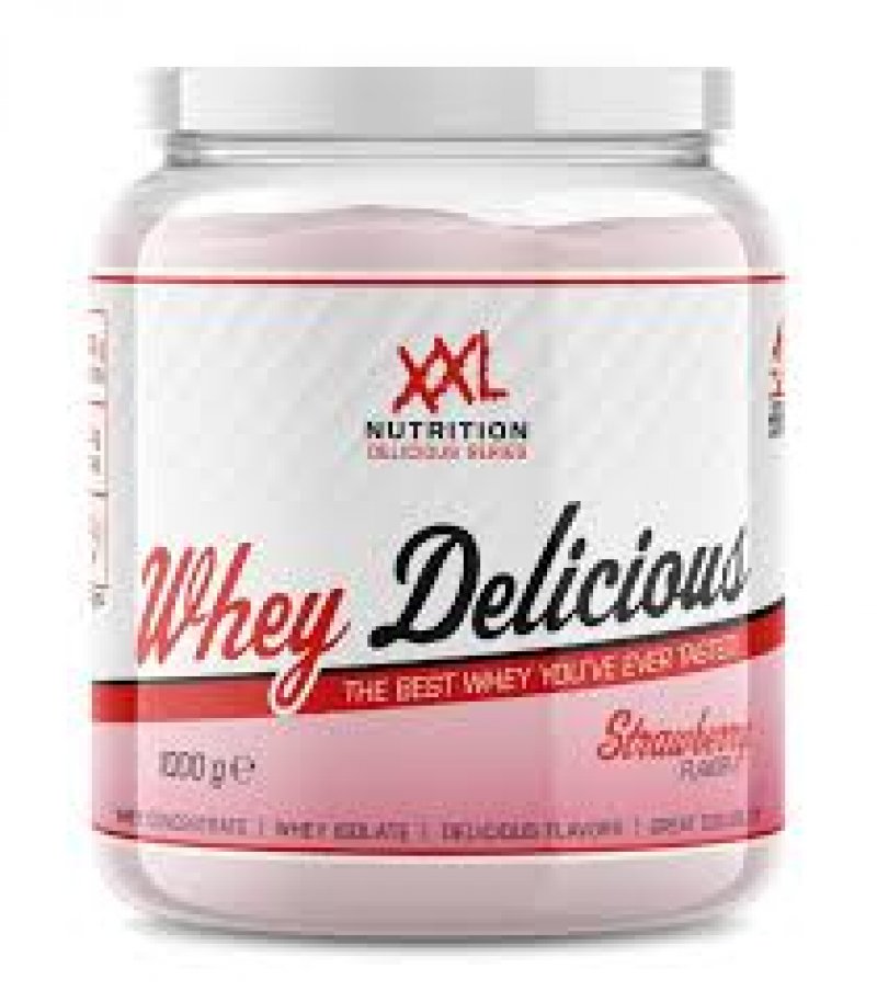 Whey Delicious Aardbei  1000gr 
