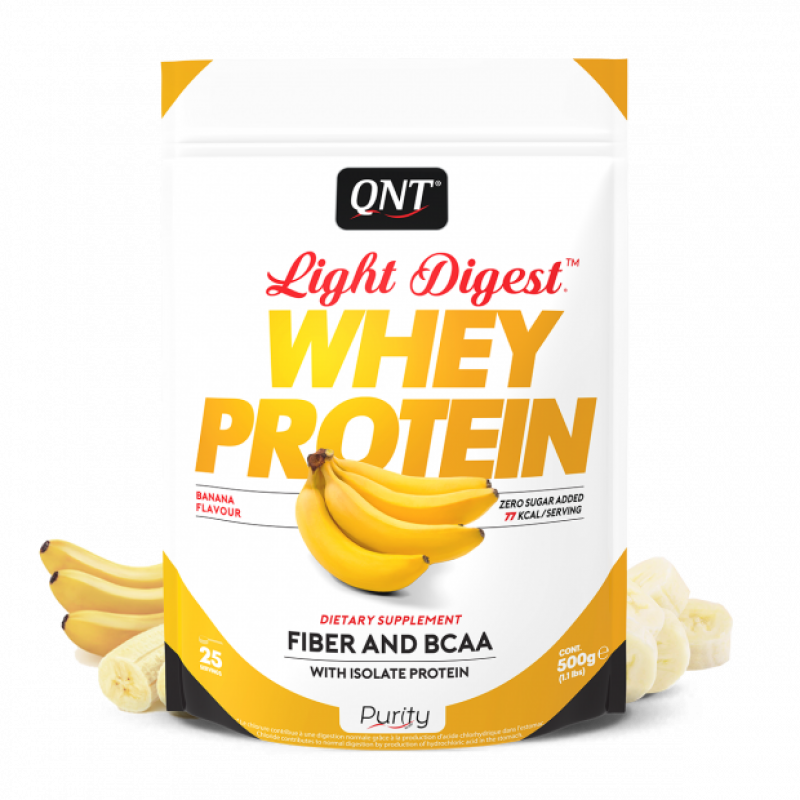 Light digest whey protein banaan 500 gr 