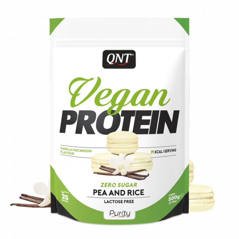 Vegan protein vanille macaron 500 gr 